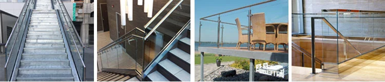 Aluminum U Channel Glass Shoe Railing System