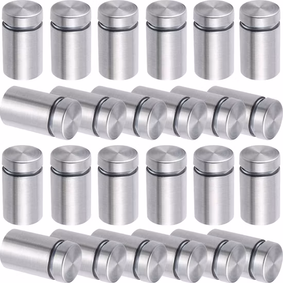 壁取り付け用ステンレス中空アクリルサインスペーサー