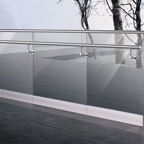 佛山市フレームレススチールピンガラス手すり手すりシステム