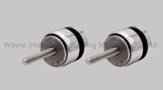 卸売ガラスアクセサリー、ガラス手すり、手すり手すり、ステンレス鋼の調節可能なスペーサー