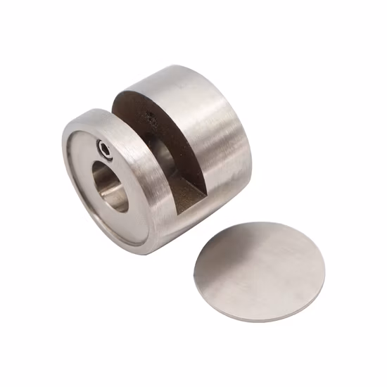 中国ガラス手すり用ポリッシュステンレススチールスペーサー、ネジ付き