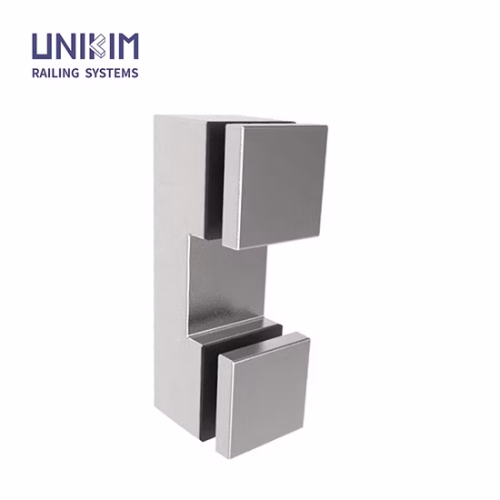 新デザイン、手すり、欄干、ステンレス、角型、ガラス枠、スペーサー